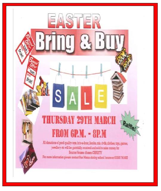 The Kingswood Secondary Academy - Bourne House Bring and Buy Sale