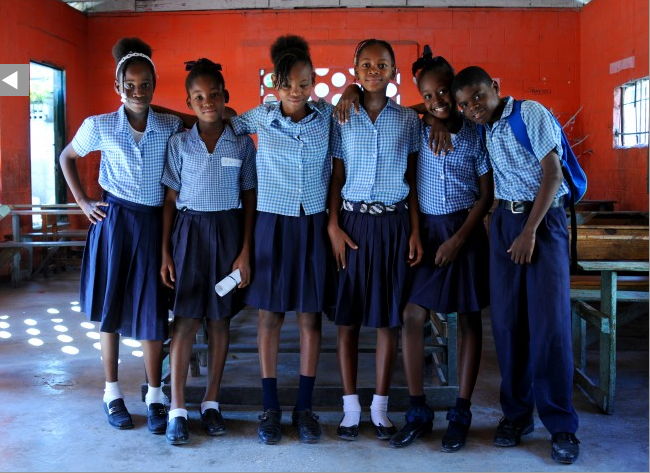 Students in Haiti